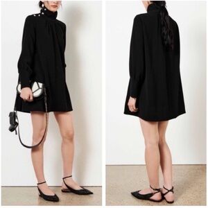 Ba&sh Black High-Neck Dress